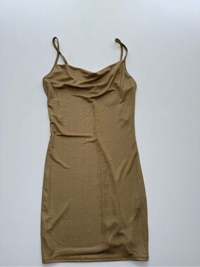 Forever 21 Cowl Neck Slip Dress - Brown